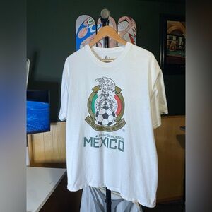 Selección Nacional de México White Soccer Graphic Tee Mens XL